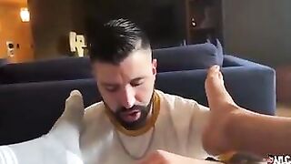 Gay guy worships a latino