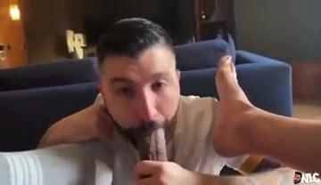 Gay guy worships a latino