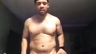 Str8 Beefy Hairy latino shakes thick ass