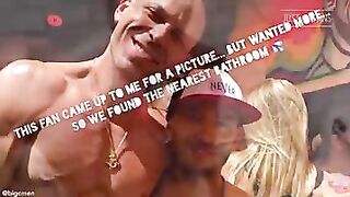 Latinos fucking bare in the club restroom- ass to mouth