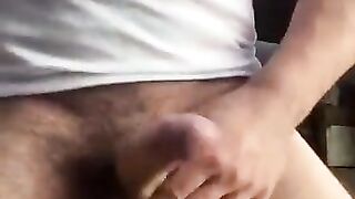 Big Muscle Latino Jerks His Cock In Backyard Big Ass