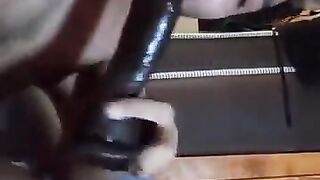 Gooner latino faggot pleasures his ass with a dildo - video 2