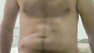 Latino daddy faggot drips cum out of his ass