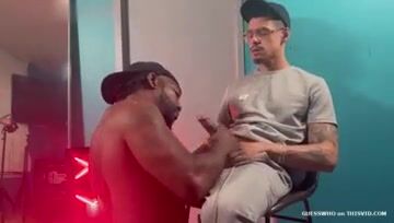 sexy fit black fag fucked up the ass by hung latino