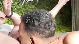 big raw dark dick in his ass