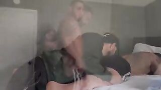 White sub worships a Latino Dom
