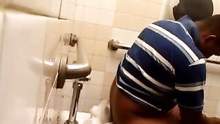 sexy latino on toliet