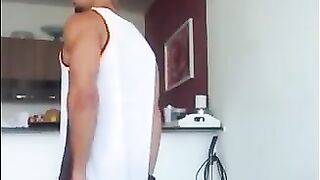Latino showing ass