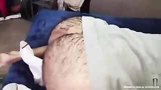 old fat hairy fag fucked up the ass by macho grampa