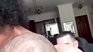 Straight Latino model gets rimmed