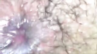 Hot hairy latino anus wide spreading with some rimming