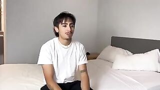 Straight latino dude gets blindfolded & edged