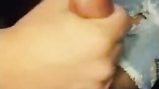 Big Cock Handjob - Buddy's Cum as Lube