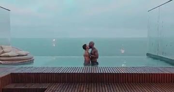 Black guy and Latino flip fuck at seafront villa