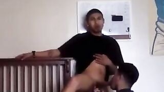 Str8 Latino worker sucked