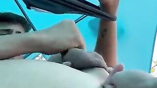 Latino twink gets fingered till he cums