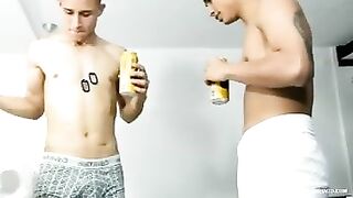 Boys play pranks