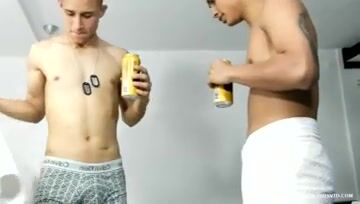 Boys play pranks