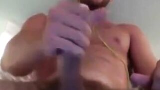 Big Cock Man Cums on Webcam