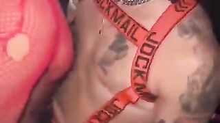Hot latino fucks trans guy in a club