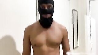Masked latino trade pounds fem bottom