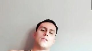 Latino Hunk Jerked His BWC and Cummed