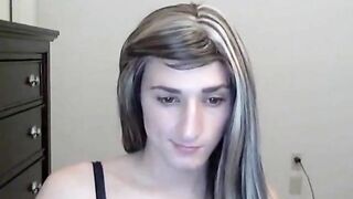 Teasing Crossdresser Shows Off Small Cock