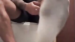 Hot latinos white socks domination