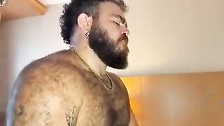 Hot hairy latino daddy fucks sexy black twink