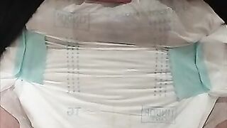 Me pissing my diaper - video 3