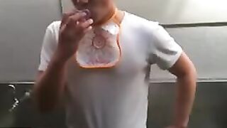 diaper public piss 2