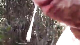 Big dicked daddy cruising and fucking in the park - cum