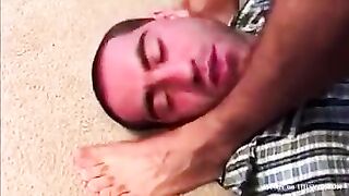 Vintage gay feet - master’s feet get completely worship