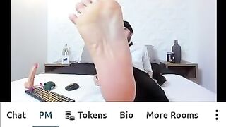 Male foot fetish | gay feet on cam
