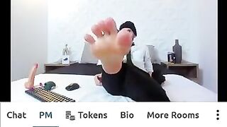 Male foot fetish | gay feet on cam
