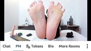 Male foot fetish | gay feet on cam