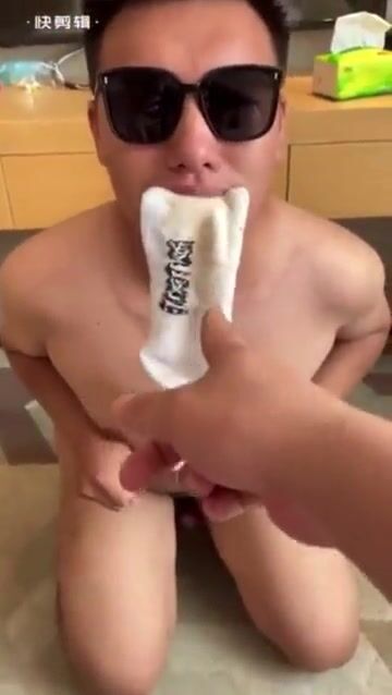 Asian gay feet licking
