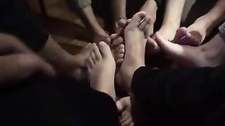 gay feet orgy