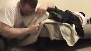 GAY FEET MASSAGE WHITE SOCKS