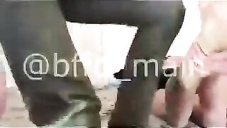 Cute russian boy feet tickling and licking