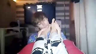 Smelly cute feet worship