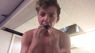 Hot Teen Stuffing Socks in his mouth