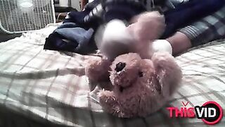 Gay sock and feet plushie trample