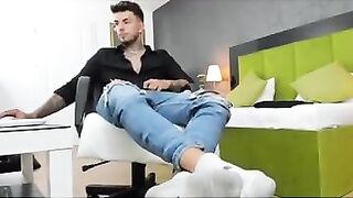 Socked male feet | gay foot fetish