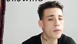 Gay foot fetish |Spanish twink shows feet