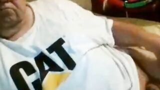 Daddy Strokes on Webcam