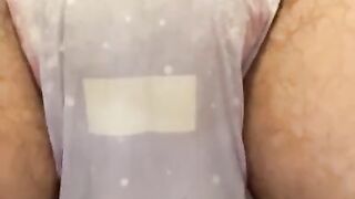 Pissing in my already wet nappy