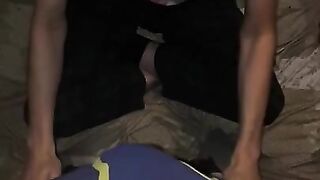 Dude moans as his bf sucks his dick