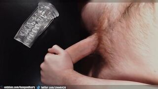 Fleshlight POV THICK Cumshot! Hung & Hairy
