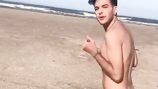 He goes to a nudist beach with his friend and he bangs him -